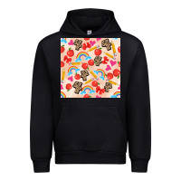 Black back to school seamless pattern 4 (3600x3600) Urban Hoodie - AdoDesignShop