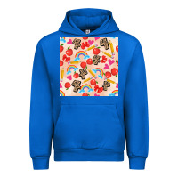 Cobalt back to school seamless pattern 4 (3600x3600) Urban Hoodie - AdoDesignShop