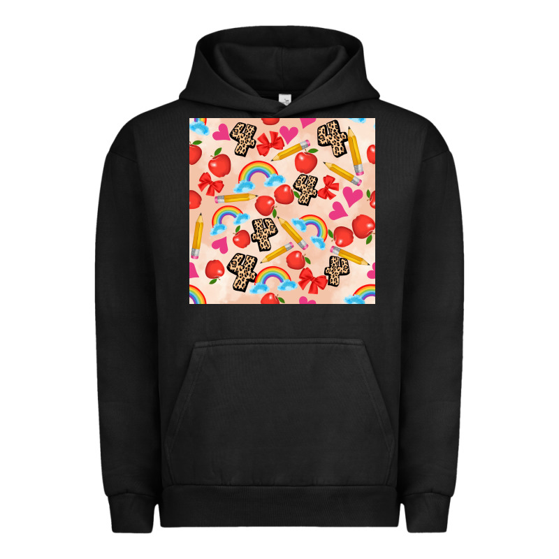 Back To School Seamless Pattern 4 (3600x3600) Urban Hoodie by AdoDesignShop | Teevron
