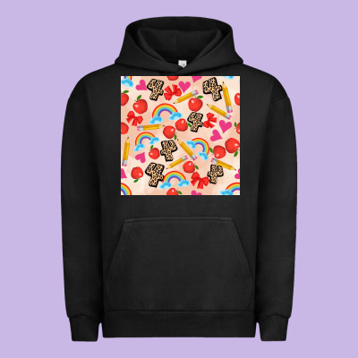 Back To School Seamless Pattern 4 (3600x3600) Urban Hoodie Designed By Adodesignshop