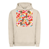 Pigment French Oak back to school seamless pattern 4 (3600x3600) Urban Hoodie - AdoDesignShop