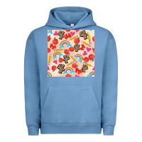Pigment Pebble Blue back to school seamless pattern 4 (3600x3600) Urban Hoodie - AdoDesignShop