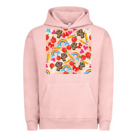 Pigment Salmon back to school seamless pattern 4 (3600x3600) Urban Hoodie - AdoDesignShop