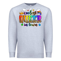 Heather Grey coolest queer in town Premium Sweatshirt - Zillion Design Studio