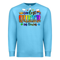 Ocean Blue coolest queer in town Premium Sweatshirt - Zillion Design Studio