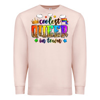 Pale Pink coolest queer in town Premium Sweatshirt - Zillion Design Studio