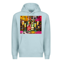 Blue Mist Christmas champagne bottles and Premium Hoodie - AdoDesignShop