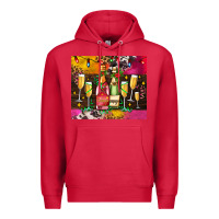 Cardinal Christmas champagne bottles and Premium Hoodie - AdoDesignShop