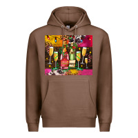 Chestnut Christmas champagne bottles and Premium Hoodie - AdoDesignShop