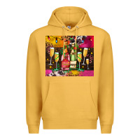 Mustard Christmas champagne bottles and Premium Hoodie - AdoDesignShop