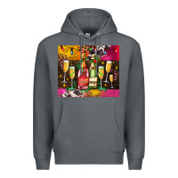 Rock Christmas champagne bottles and Premium Hoodie - AdoDesignShop