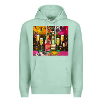 Seafoam Christmas champagne bottles and Premium Hoodie - AdoDesignShop