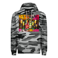 Slate Camo Christmas champagne bottles and Premium Hoodie - AdoDesignShop