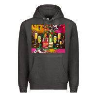 Smoke Christmas champagne bottles and Premium Hoodie - AdoDesignShop