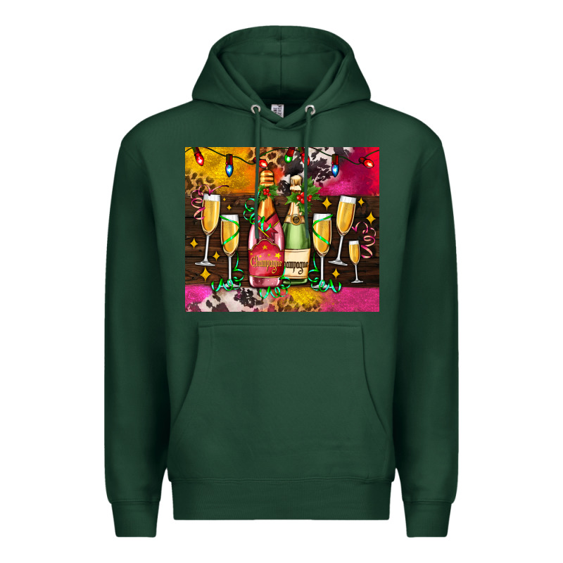 Christmas Champagne Bottles And Premium Hoodie by AdoDesignShop | Teevron