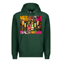 Sports Green Christmas champagne bottles and Premium Hoodie - AdoDesignShop