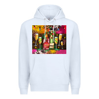White Christmas champagne bottles and Premium Hoodie - AdoDesignShop