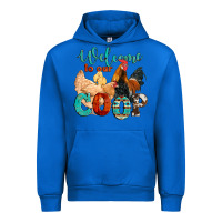 Cobalt welcome to our coop Urban Hoodie - Artiststas