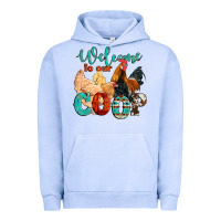 Pigment Grape Ice welcome to our coop Urban Hoodie - Artiststas