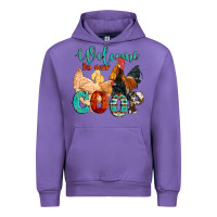 Tulip welcome to our coop Urban Hoodie - Artiststas
