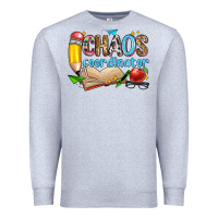 Heather Grey chaos coordinator Premium Sweatshirt - Zillion Design Studio
