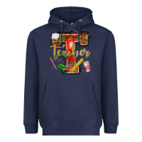Navy western teacher Heavyweight Hoodie - texasbilliewilder