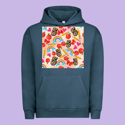 Back To School Seamless Pattern 5 (3600x3600) Urban Hoodie Designed By Adodesignshop