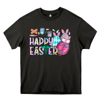 Asphalt happy easter nurse Heavy Core Tee - CowhideDigitalArt