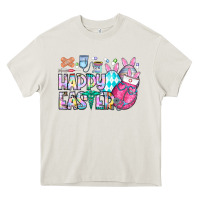 Cream happy easter nurse Heavy Core Tee - CowhideDigitalArt