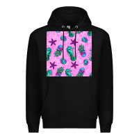 Black summer ocean seamless pattern Premium Hoodie - BundleAndBundleShop