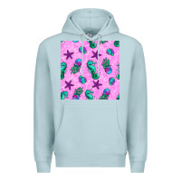 Blue Mist summer ocean seamless pattern Premium Hoodie - BundleAndBundleShop