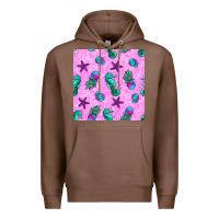 Chestnut summer ocean seamless pattern Premium Hoodie - BundleAndBundleShop