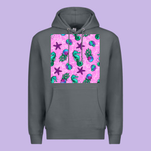 Summer Ocean Seamless Pattern Premium Hoodie Designed By Bundleandbundleshop