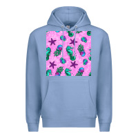 Colony Blue summer ocean seamless pattern Premium Hoodie - BundleAndBundleShop