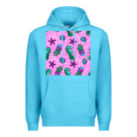 Ocean Blue summer ocean seamless pattern Premium Hoodie - BundleAndBundleShop
