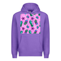 Purple summer ocean seamless pattern Premium Hoodie - BundleAndBundleShop