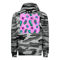Slate Camo summer ocean seamless pattern Premium Hoodie - BundleAndBundleShop