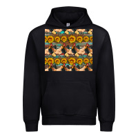 Black seamless poultry farm sunflowers chicken coop tumbler Urban Hoodie - Artiststas