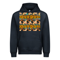 Navy seamless poultry farm sunflowers chicken coop tumbler Urban Hoodie - Artiststas