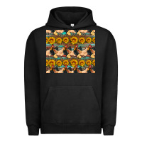Pigment Black seamless poultry farm sunflowers chicken coop tumbler Urban Hoodie - Artiststas