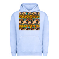 Pigment Grape Ice seamless poultry farm sunflowers chicken coop tumbler Urban Hoodie - Artiststas