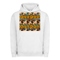 Pigment Lunar Rock seamless poultry farm sunflowers chicken coop tumbler Urban Hoodie - Artiststas