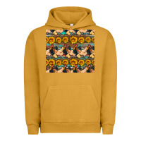Pigment Peanut Butter seamless poultry farm sunflowers chicken coop tumbler Urban Hoodie - Artiststas