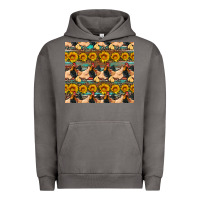 Pigment Tornado seamless poultry farm sunflowers chicken coop tumbler Urban Hoodie - Artiststas