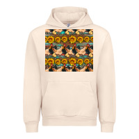 Sandshell seamless poultry farm sunflowers chicken coop tumbler Urban Hoodie - Artiststas
