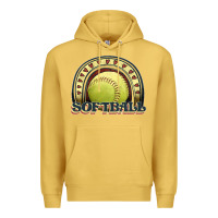 Antique Gold softball rainbow Premium Hoodie - JahusDesignShop