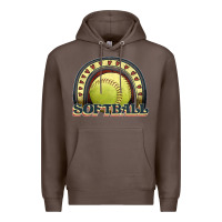 Coffee softball rainbow Premium Hoodie - JahusDesignShop