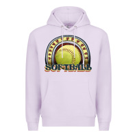Lilac softball rainbow Premium Hoodie - JahusDesignShop