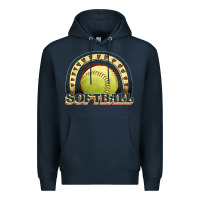 Navy softball rainbow Premium Hoodie - JahusDesignShop
