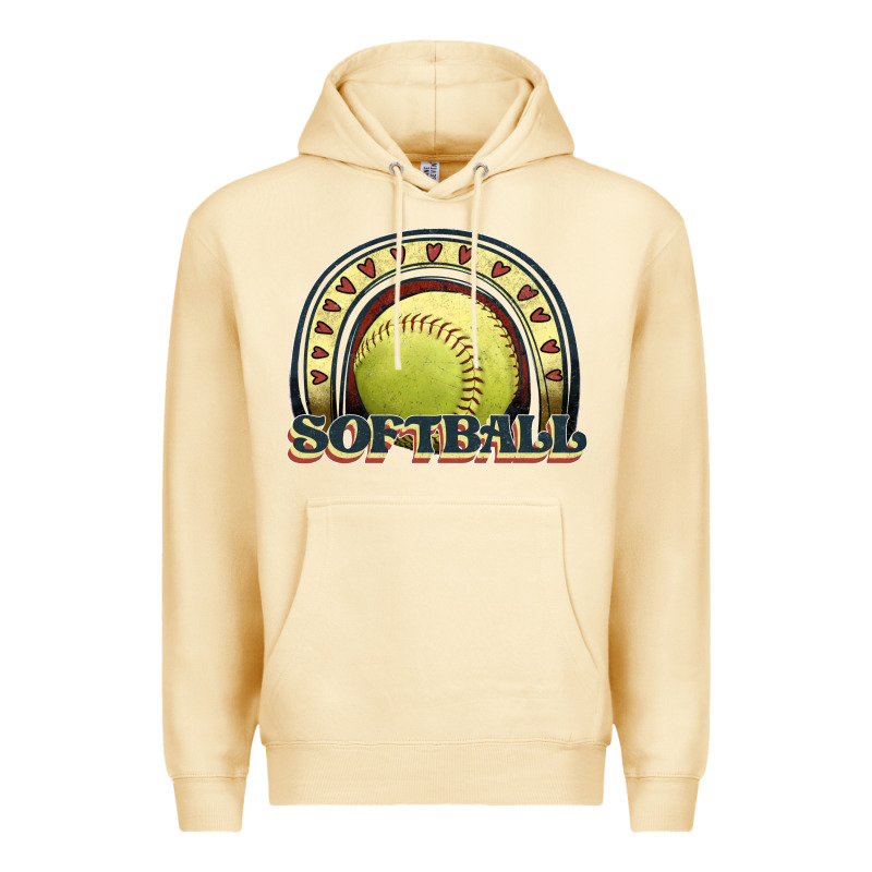 Softball Rainbow Premium Hoodie by JahusDesignShop | Teevron